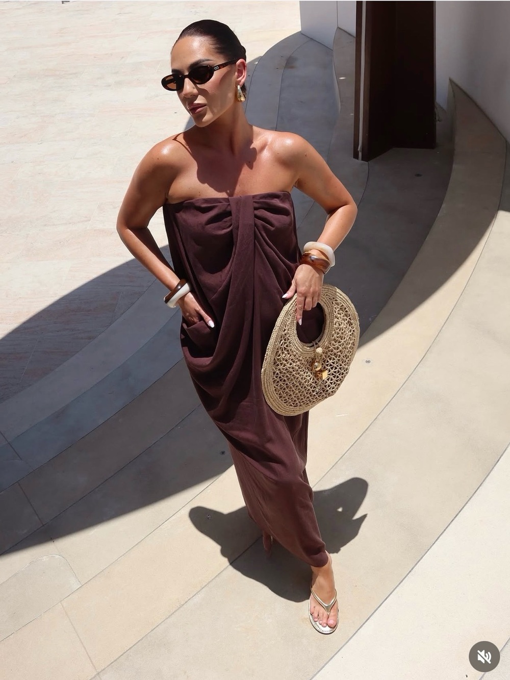 H&M Knot-Detail Bandeau Dress - Picture 2 of 2